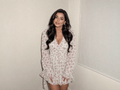 Floral Waist - Tied Mini Dress - aarohi