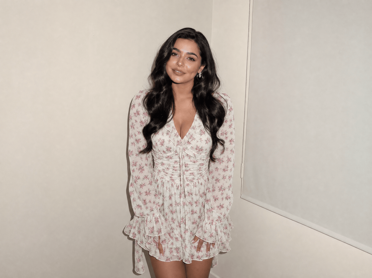 Floral Waist - Tied Mini Dress - aarohi