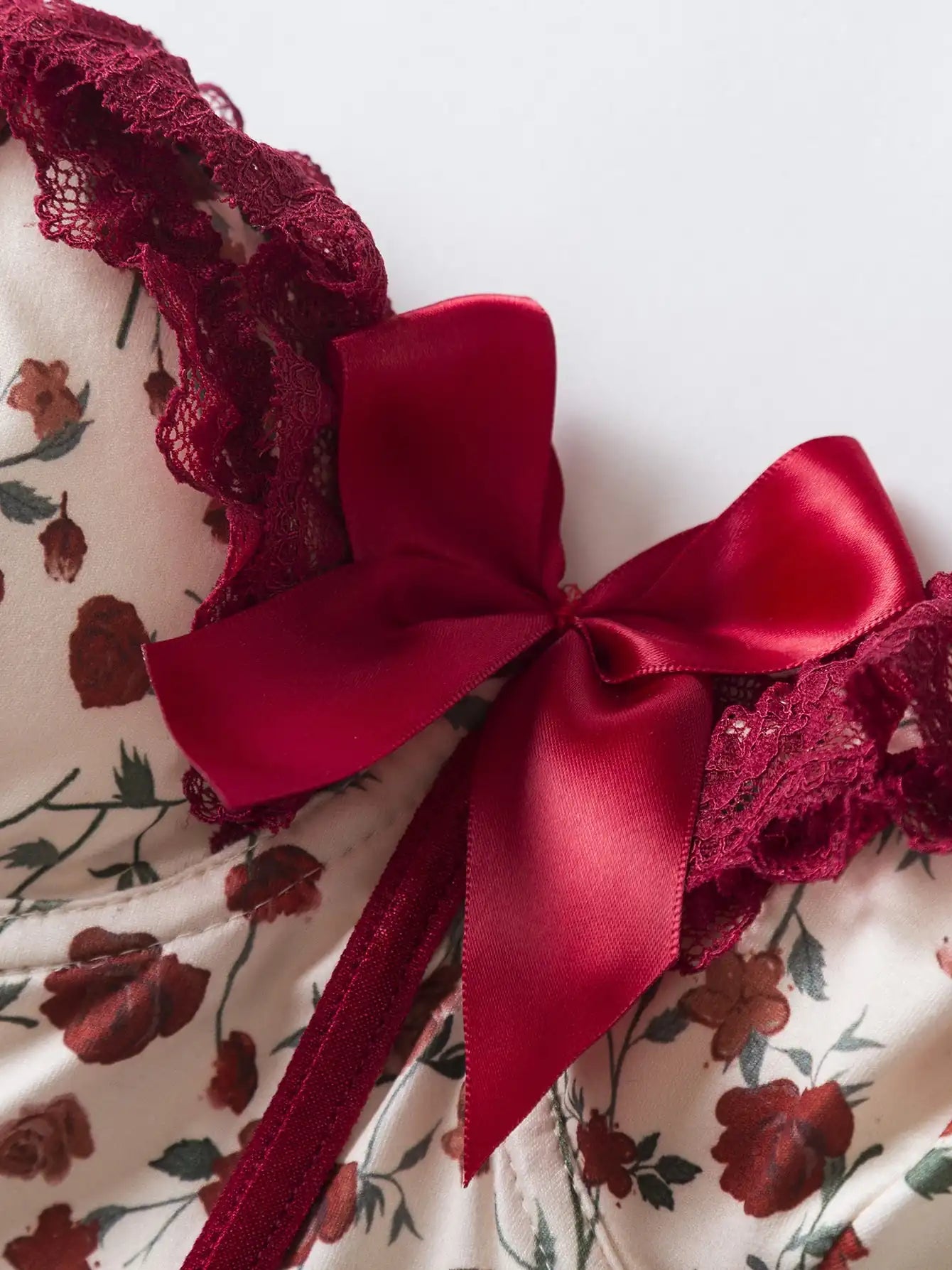 Retro Floral Corset Bouquet Top