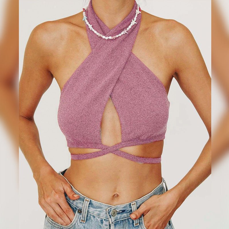 Y2K Corset Camisole Cropped Bustier Top - aarohi
